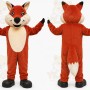 Orange Fox Mascot Costume