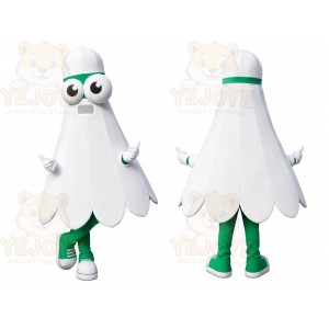 White Badminton Mascot Costume