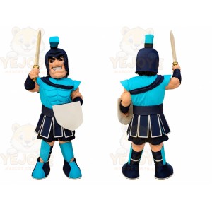 Blue Roman Warrior Mascot Costume