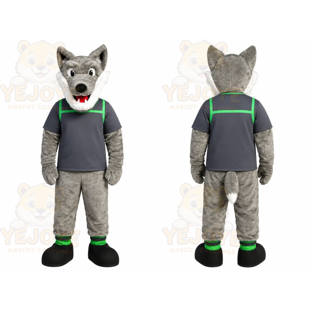 Gray Wolf Sports Mascot Costume