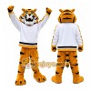 White Jersey Tiger Mascot Costume White Jersey Tiger Mascot Costume