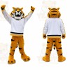 White Jersey Tiger Mascot Costume