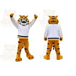 White Jersey Tiger Mascot Costume