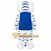 Blue Vest White Tiger Mascot Costume Blue Vest White Tiger Mascot Costume