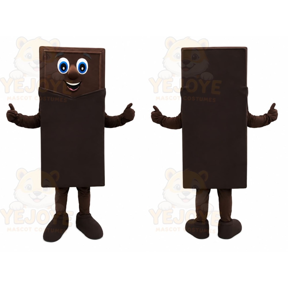 Brown Chocolate Bar Mascot Costume
