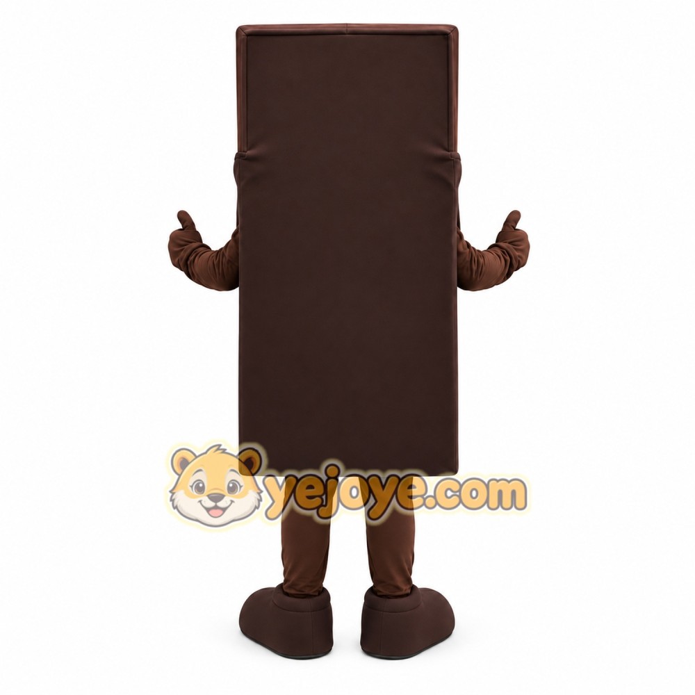 Brown Chocolate Bar Mascot Costume