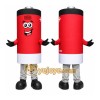 Red Battery Mascot Costume Red Battery Mascot Costume