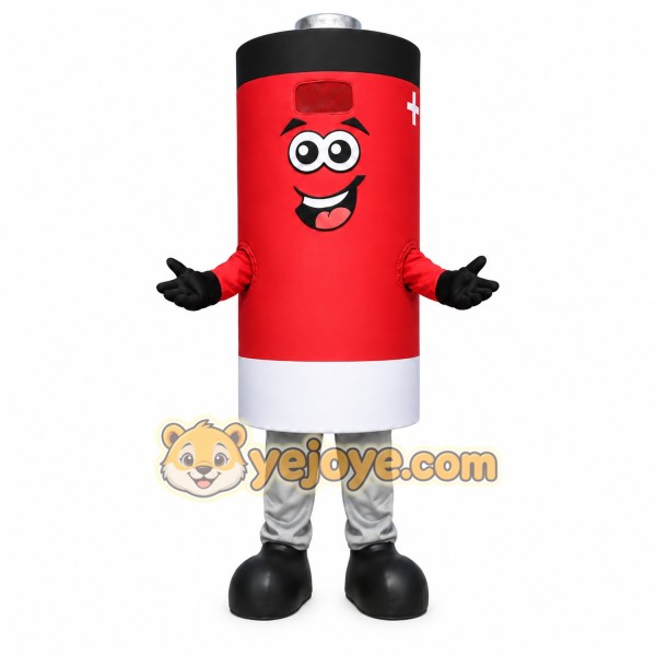 Red Battery Mascot Costume