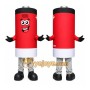 Red Battery Mascot Costume