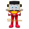 Red Bus Mascot Costume Red Bus Mascot Costume
