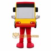 Red Bus Mascot Costume Red Bus Mascot Costume