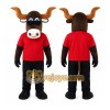 Red Shirt Moose Mascot Costume