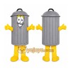 Trash Can Mascot Costume Trash Can Mascot Costume