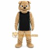 Tan Dog Vest Mascot Costume Tan Dog Vest Mascot Costume