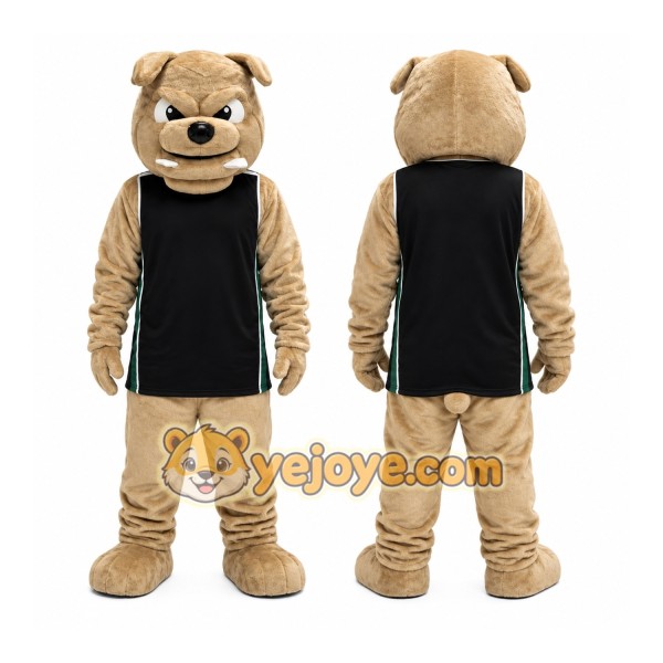 Tan Dog Vest Mascot Costume