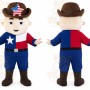 Patriotic Boy Mascot Costume