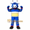 Blue Sports Bull Mascot Costume Blue Sports Bull Mascot Costume