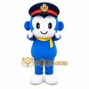 Blue Police Monkey Mascot Costume Blue Police Monkey Mascot Costume