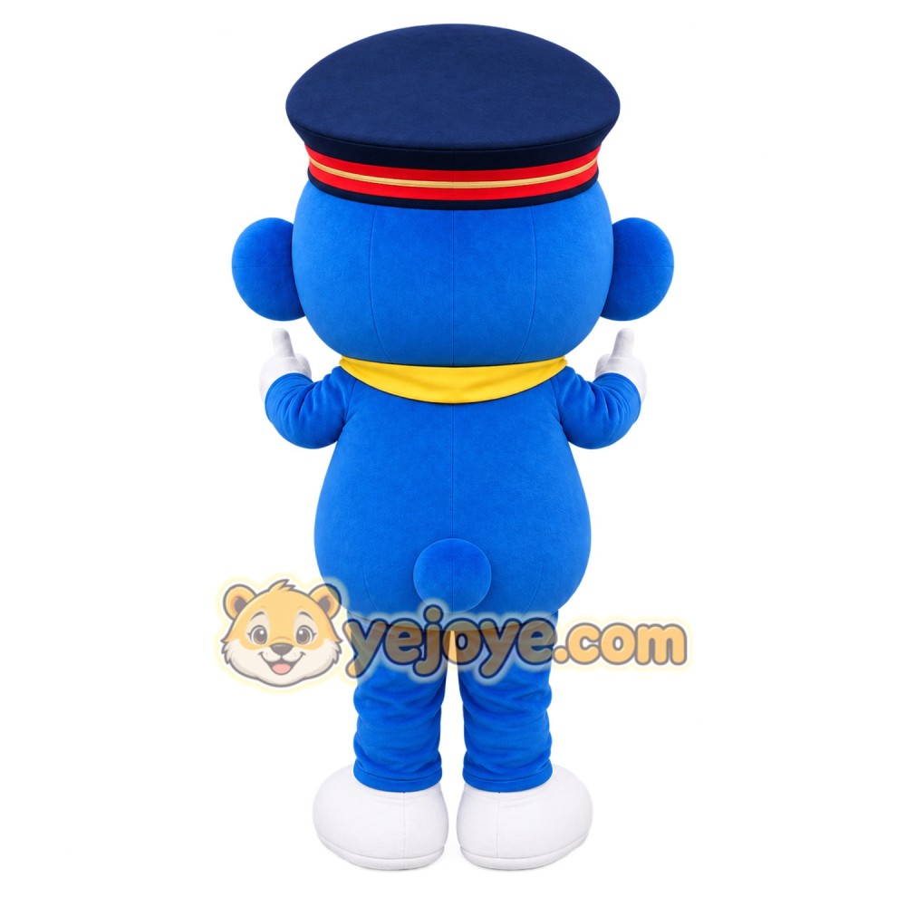 Blue Police Monkey Mascot Costume Blue Police Monkey Mascot Costume