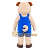Blue Overalls Dog Mascot Costume
