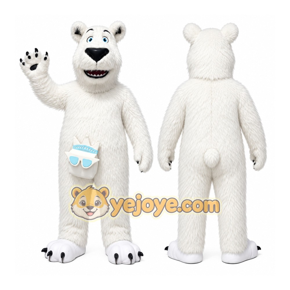 Polar Bear Mascot Costume Polar Bear Mascot Costume