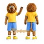 Lion Yellow Shirt Mascot Costume