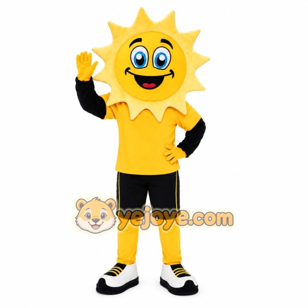 Yellow Sun Mascot Costume