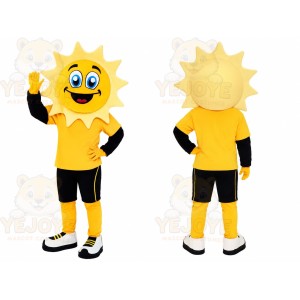 Yellow Sun Mascot Costume