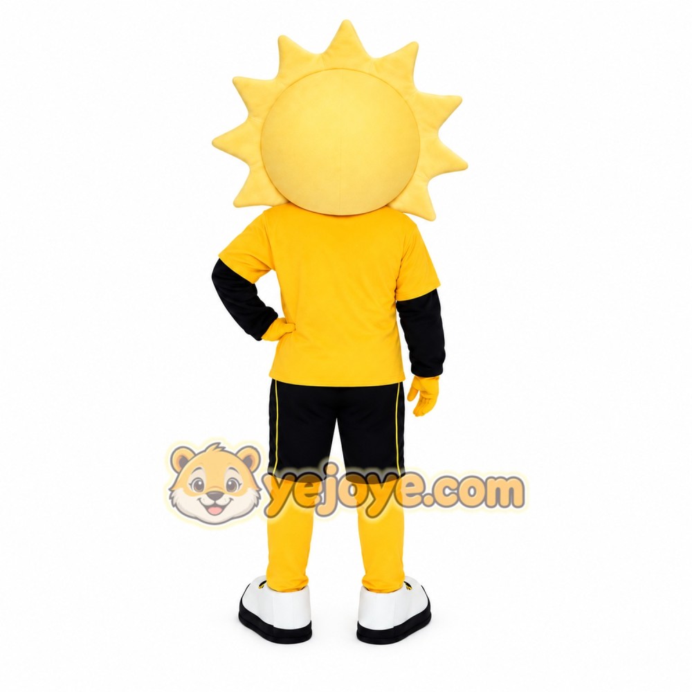Yellow Sun Mascot Costume Yellow Sun Mascot Costume