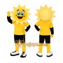 Yellow Sun Mascot Costume