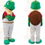 Green Turtle Overalls Mascot Costume