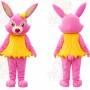 Pink Rabbit Dress Mascot Costume