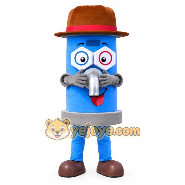 Blue Fire Hydrant Mascot Costume