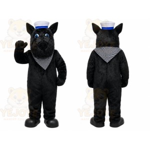 Black Dog Mascot Costume