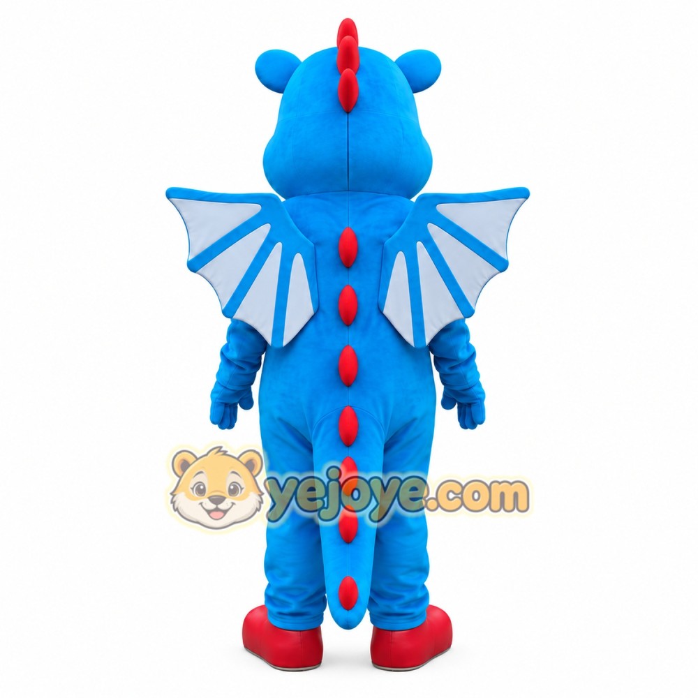 Blue Dragon Mascot Costume