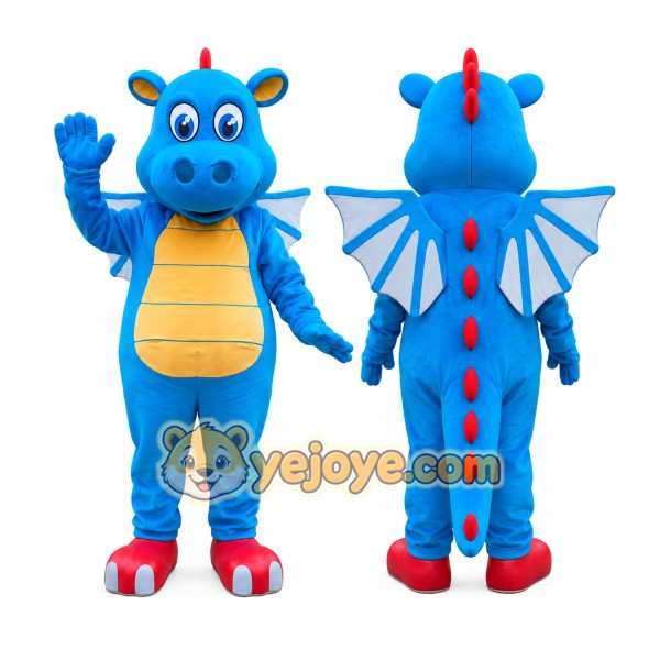 Blue Dragon Mascot Costume