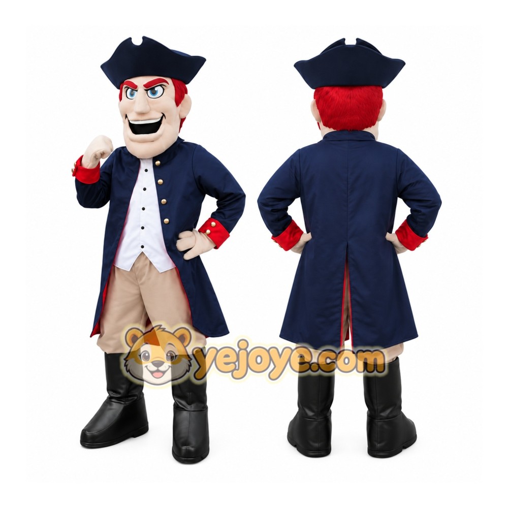 Patriot Man Mascot Costume Patriot Man Mascot Costume