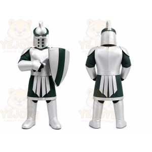 Silver Knight Mascot Costume