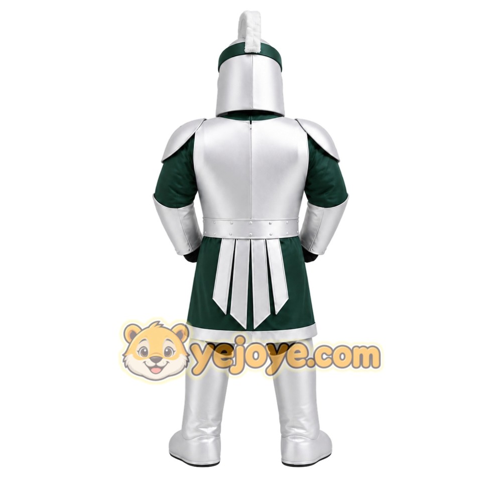 Silver Knight Mascot Costume