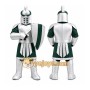Silver Knight Mascot Costume