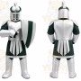 Silver Knight Mascot Costume