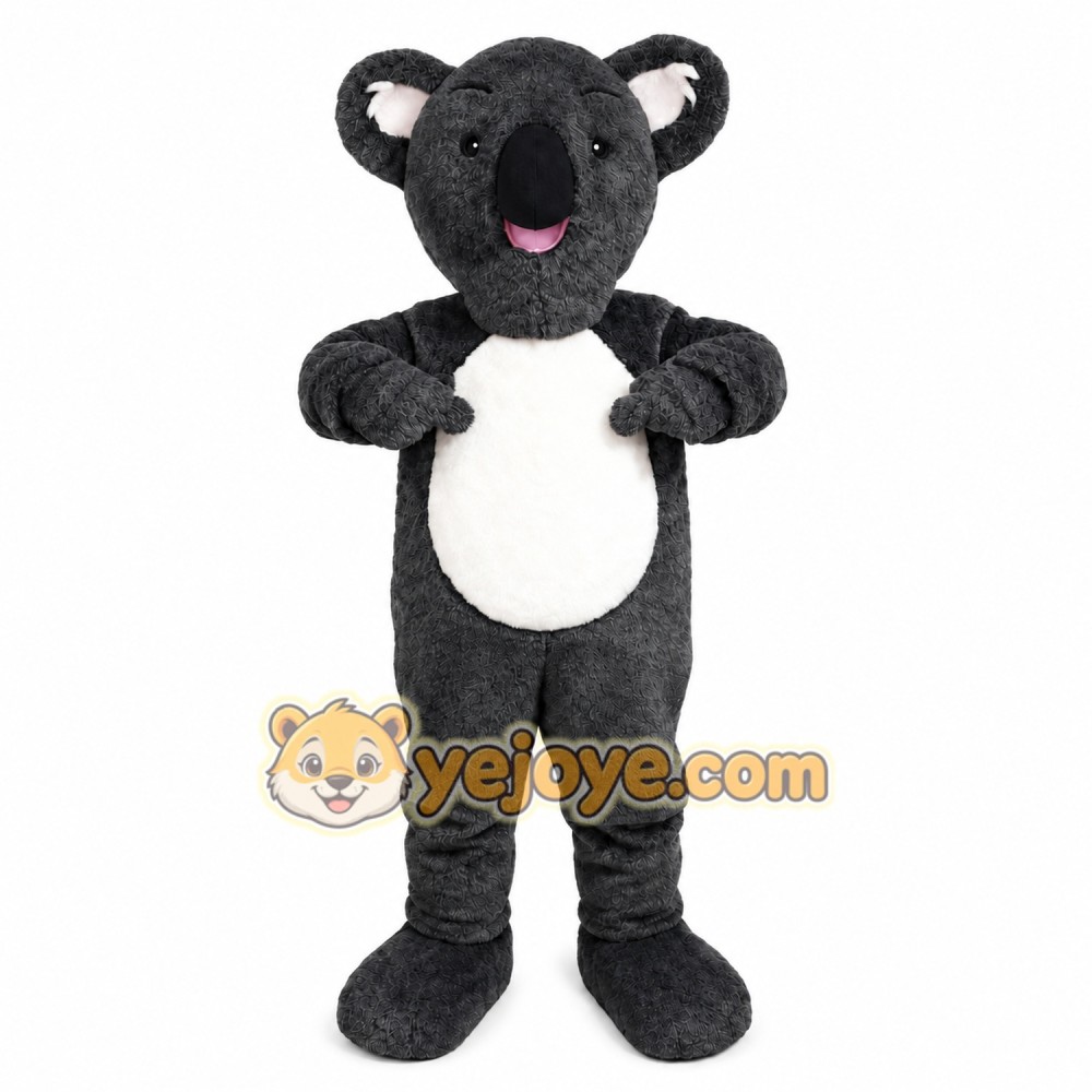 Black Koala Mascot Costume Black Koala Mascot Costume