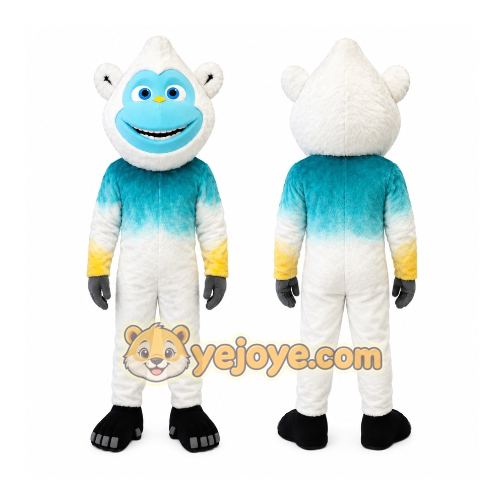 White Monkey Mascot Costume White Monkey Mascot Costume