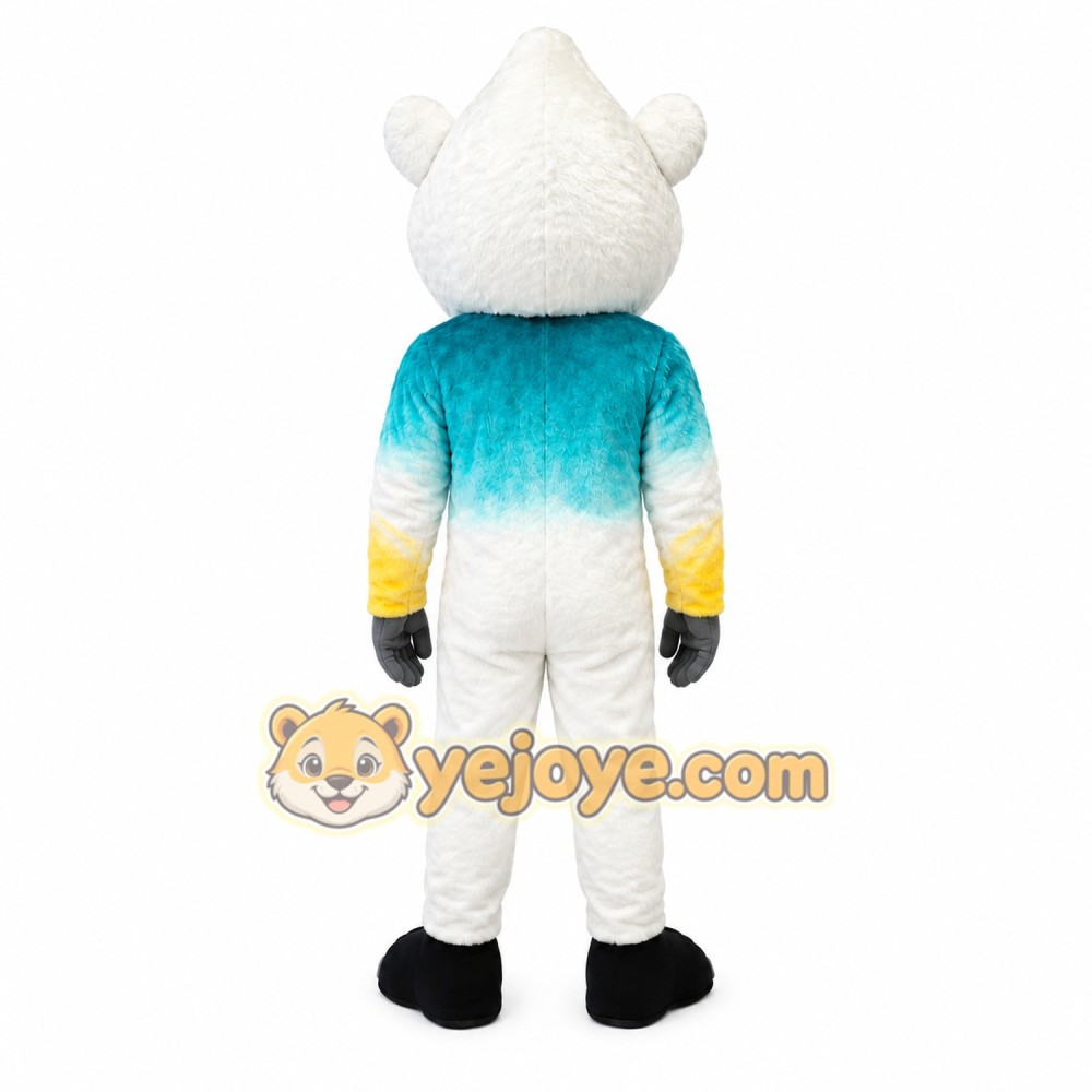 White Monkey Mascot Costume White Monkey Mascot Costume