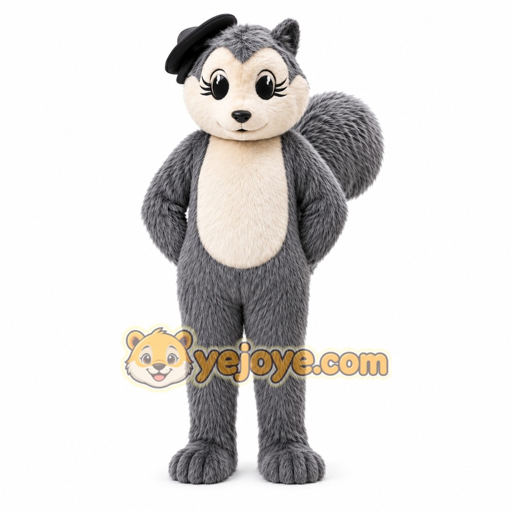 Gray Squirrel Mascot Costume Gray Squirrel Mascot Costume