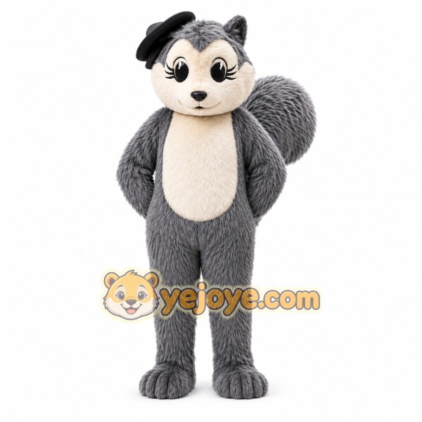 Gray Squirrel Mascot Costume