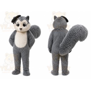 Gray Squirrel Mascot Costume