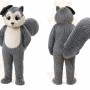 Gray Squirrel Mascot Costume