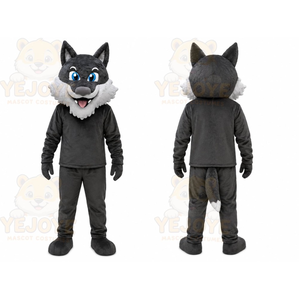 Gray Wolf Mascot Costume