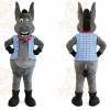 Gray Donkey Vest Mascot Costume
